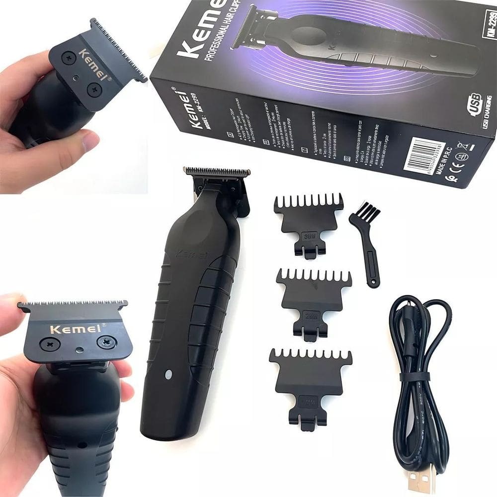 Aparador Elétrico Kemei Km2299 Cabelo E Barba Sem Fio