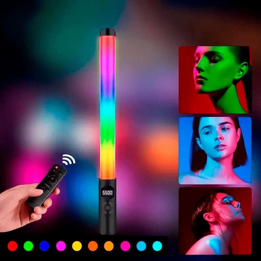 Bastão Led Rgb Recarregável Para Fotos E Vídeos