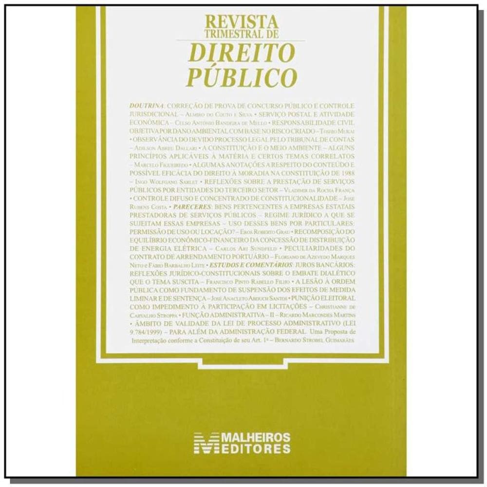 Revista Trimestral De Direito Publico Ed. 42