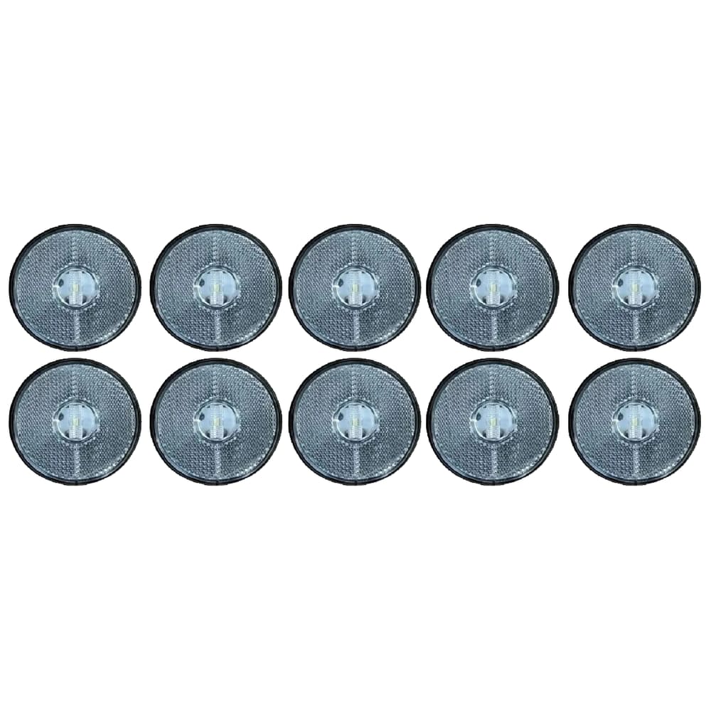 10 Lanterna Lateral Carreta Randon Cristal Led ( Sem Suporte )