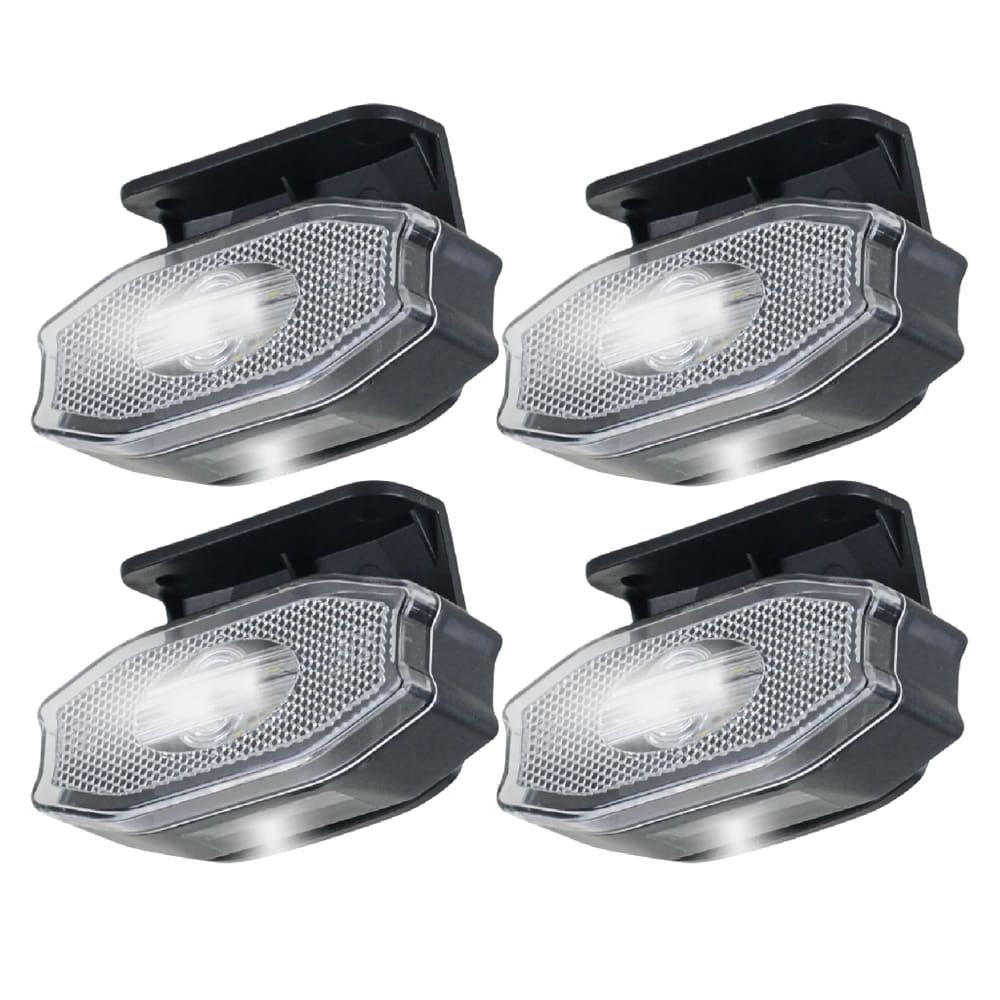 4 Lanterna Lateral Carreta Led Exclusive Branca C/ vigia 12/24v