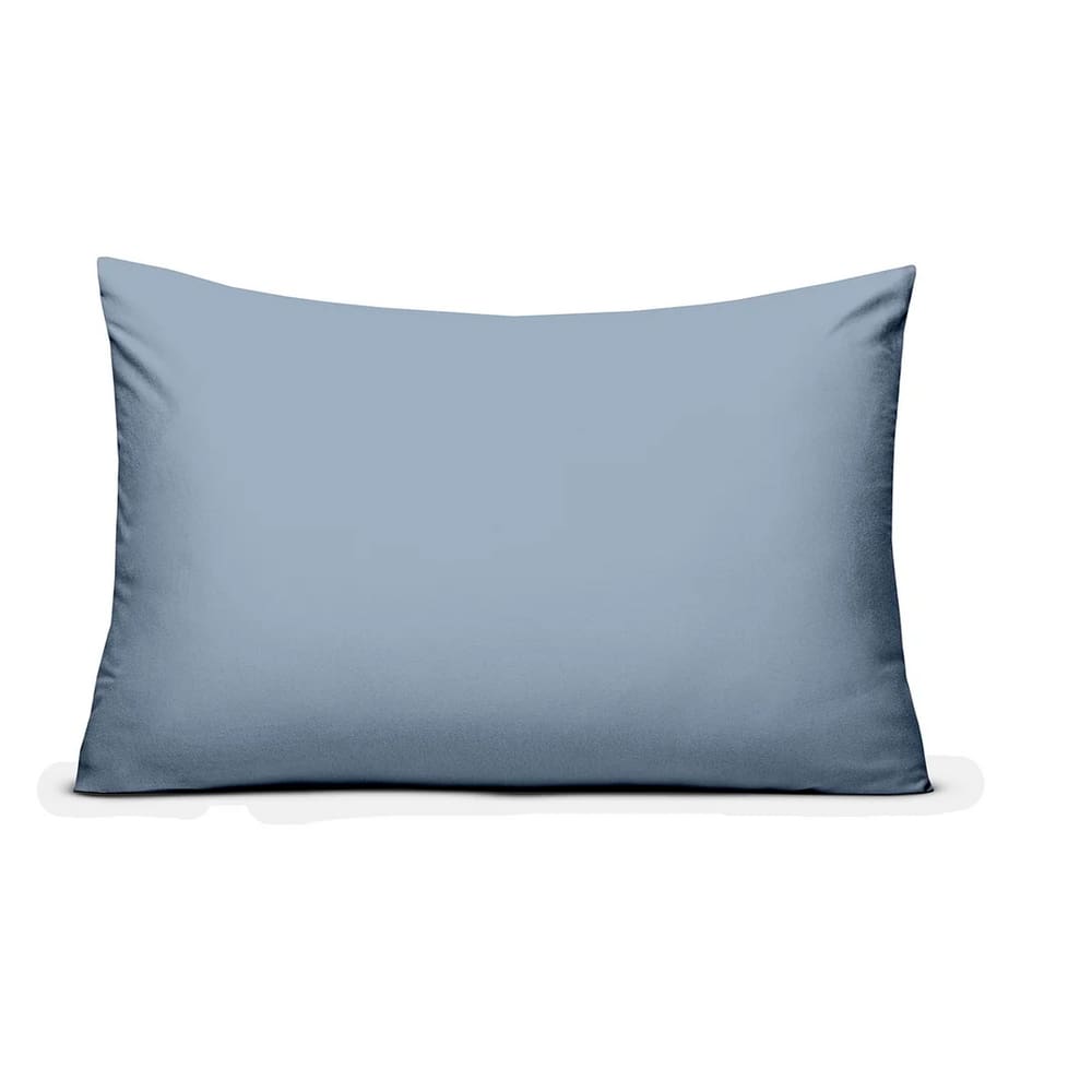 Fronha Avulsa De Malha 100% Algodão Fio Penteado Soft - Azul Jeans