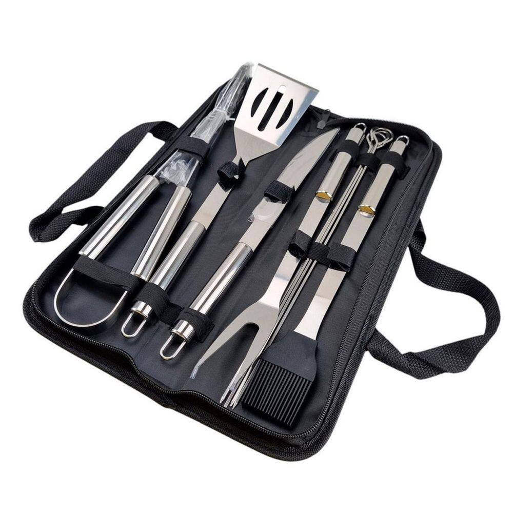 Kit Churrasco Utensílios Inox Perfeito Para Presente