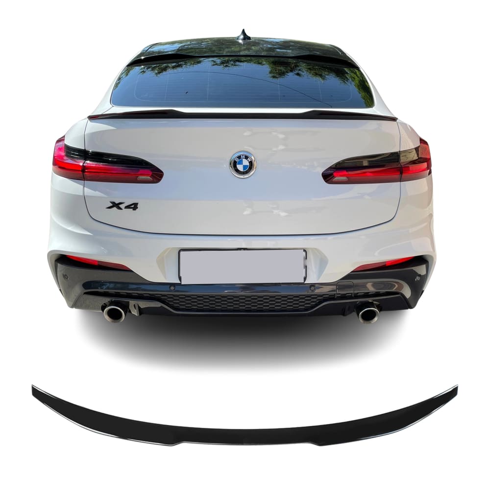 Spoiler Aerofólio Traseiro BMW X4 G02 Black Piano M Power M4
