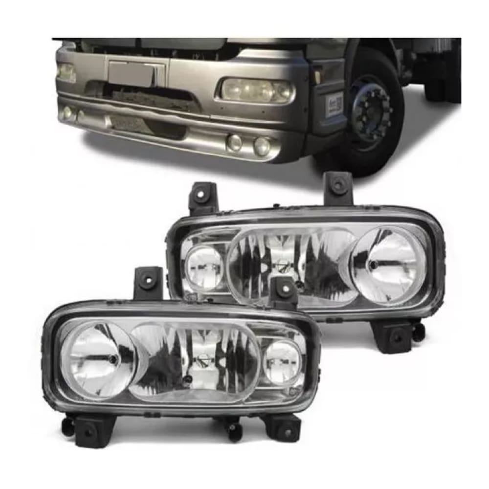 Par Farol Seta Mb Atego 2010 2011 2012 Lente Lisa