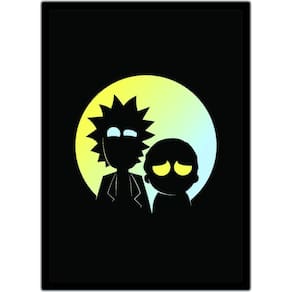 Quadro Anime Rick And Morty Desenho Com Moldura G02
