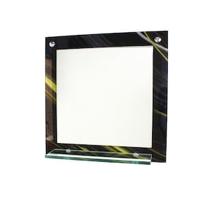 Espelho Banheiro Prateleira 40Cm X 40Cm Mármore Preto