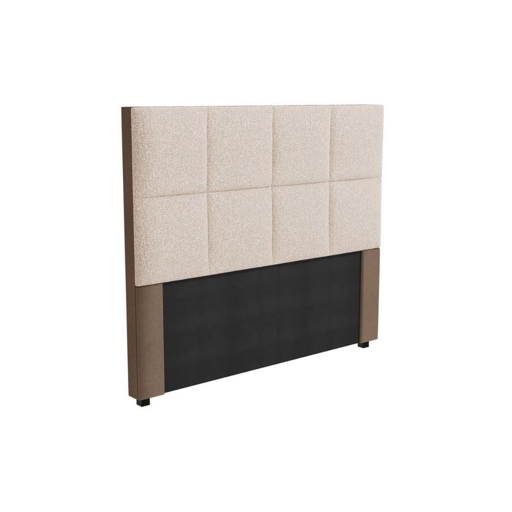 Cabeceira Cama Box Estofada Casal CAB011 - Linho Compose Capuccino - Kappesberg