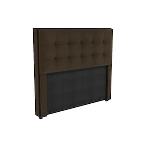 Cabeceira Cama Box Estofada Casal CAB010 - Boucle Chocolate - Kappesberg