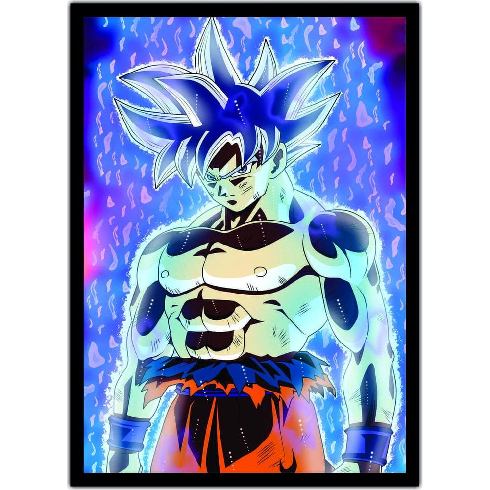 Quadro Dragon Ball Goku Anime Desenho Com Moldura G08
