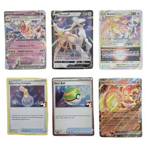 Deck de Batalha de Cartas Pokemon com 6 unidades