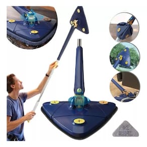 Kit Limpeza Profissional: Esfregão Triangular Rodo Limpador
