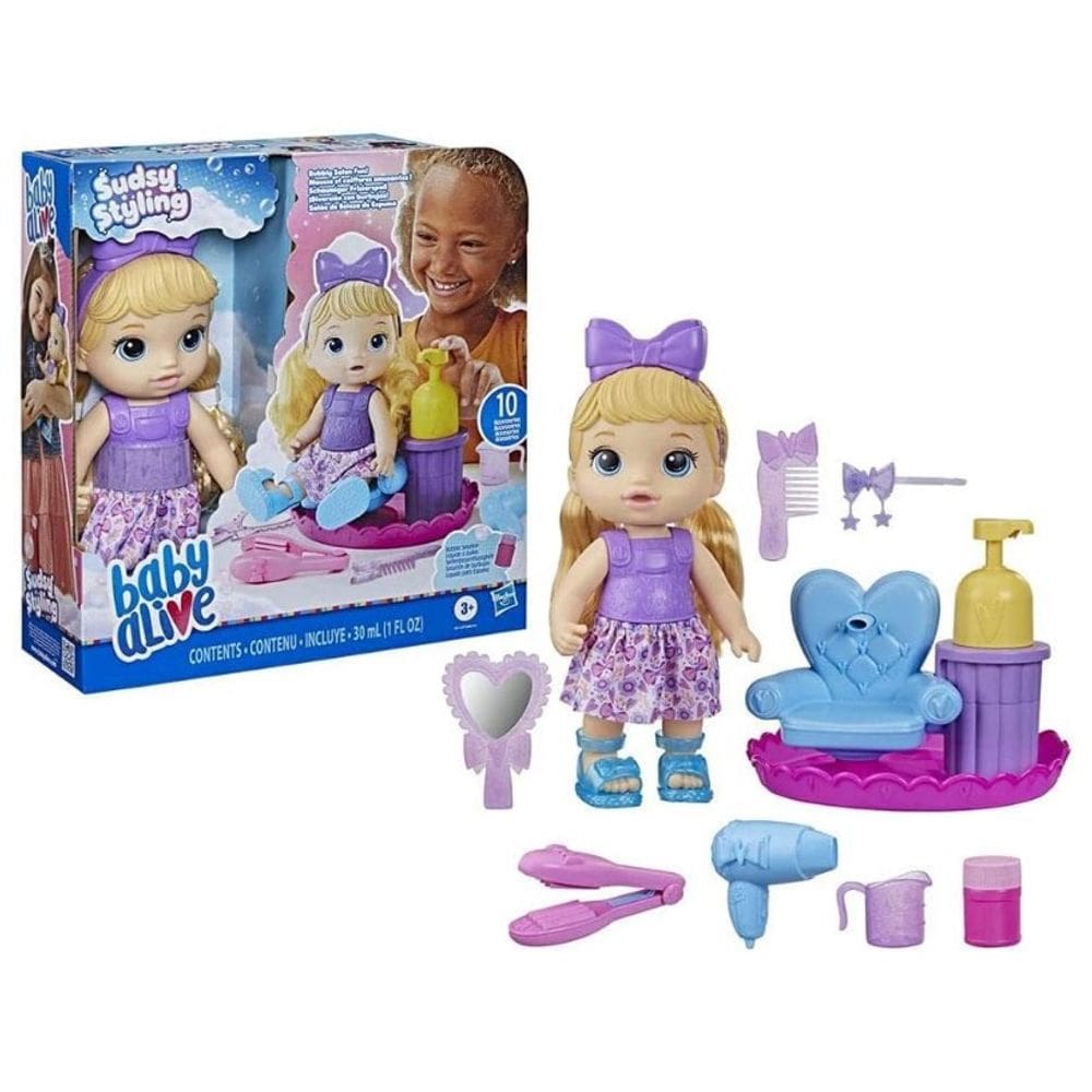 Baby Alive Sudsy Styling Loira F5112