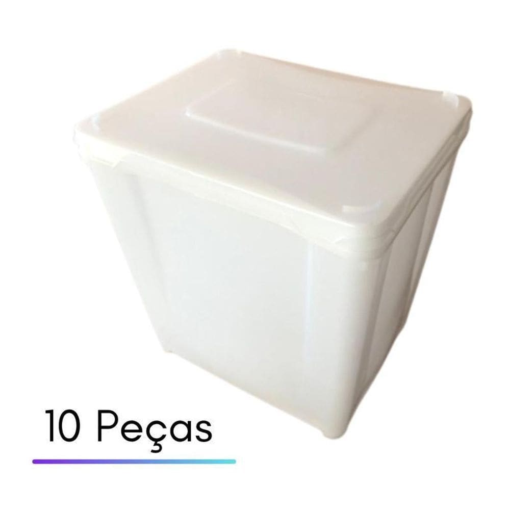 Potes Herméticos Plastico Para Mantimentos - Kit 10 Peças