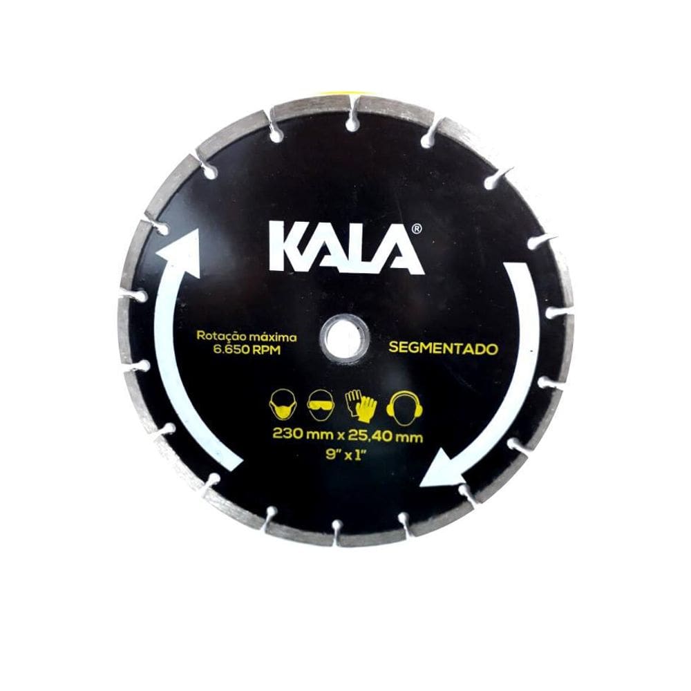 Disco Diamantado Segmentado 230Mm X 25,4 Kala
