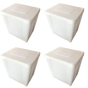 Pote De Sorvete 10 Litros Nova E Atoxica - Kit 04 Peças