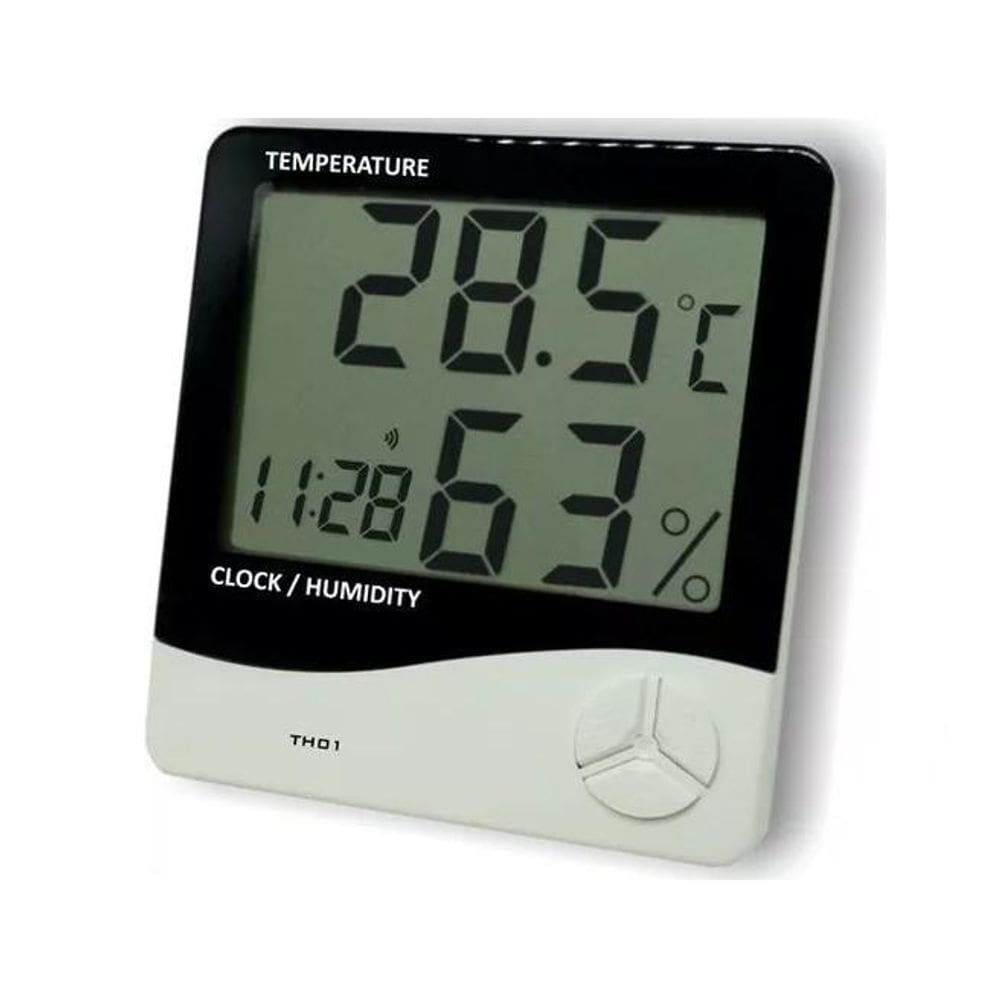 Termo-Higrômetro Digital Com Relógio Ins-1301