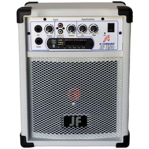 Caixa De Som Bluet Mic Guitar 6 Pol. 30W Rms Cor Branca