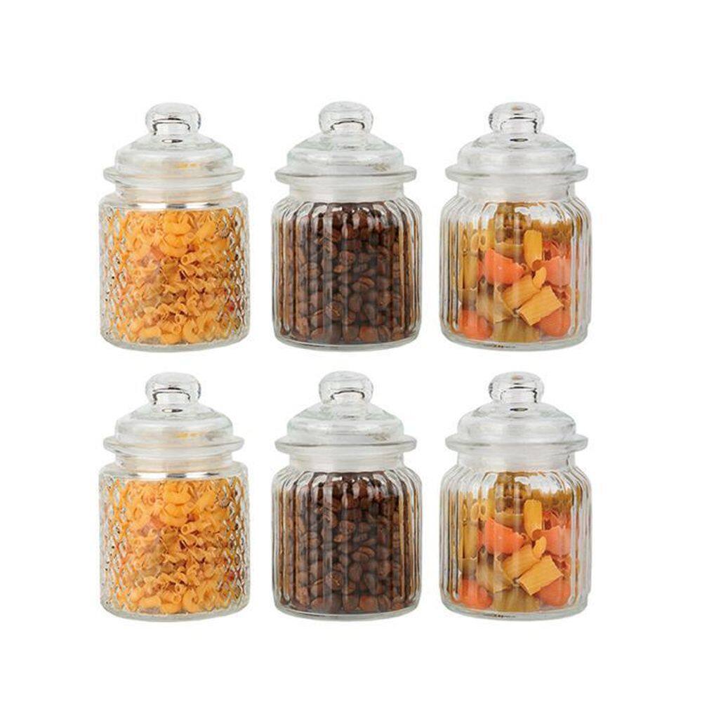Conjunto 6 Potes Vidro Hermético 300Ml Class Home