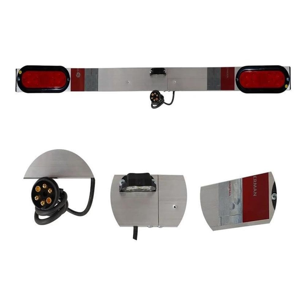 Régua Sinalizadora Blindada Transbike Luz Led Rubi
