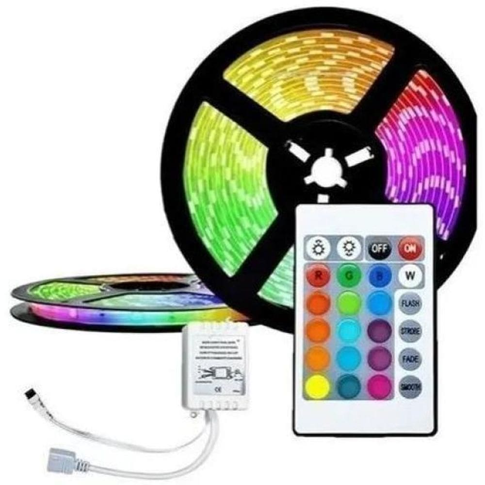 Fita Led Rgb 5050 Rolo 5M 300 Leds Ip20