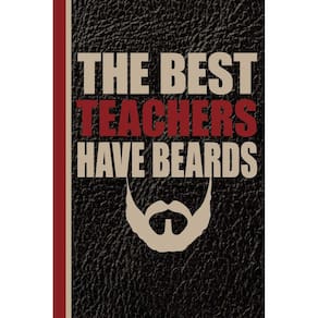 Caderno ou diário pautado para apreciação de professores do sexo masculino