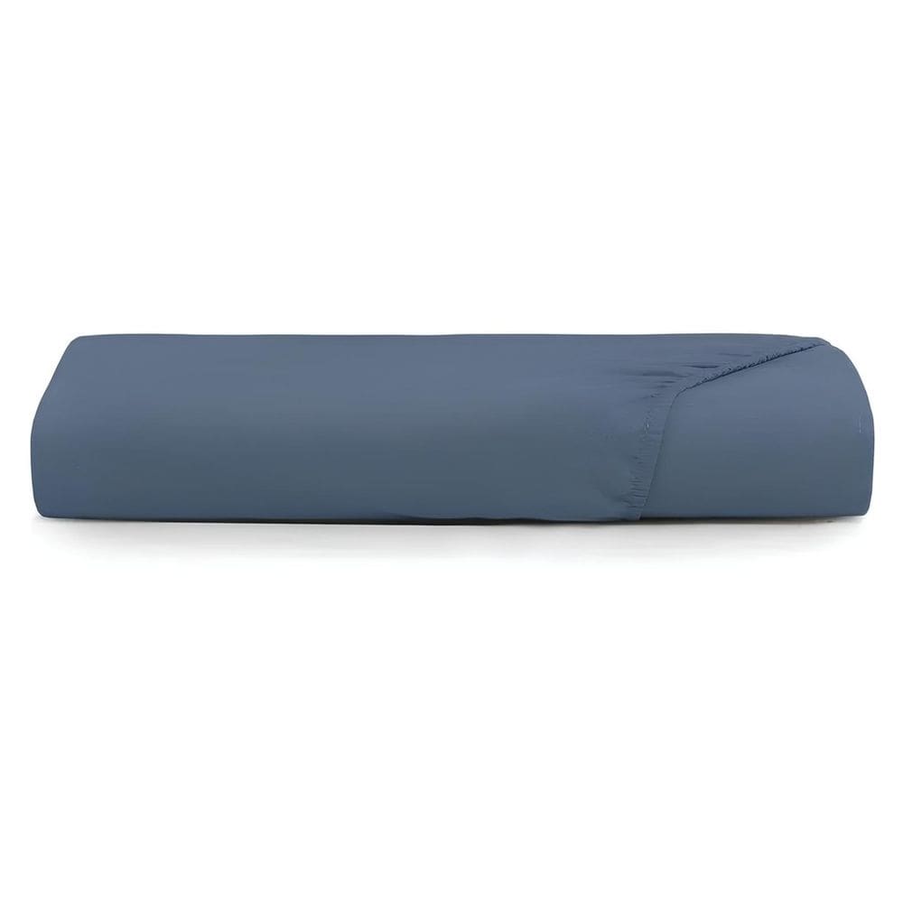 Lençol com Elástico Avulso Queen Altenburg Acetinado Azul Dimensão