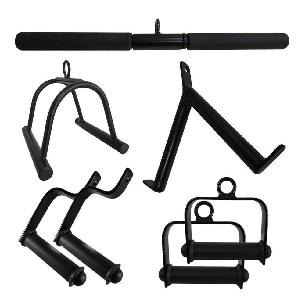 Puxador Musculação Kit Crossover Academia 7 Peças