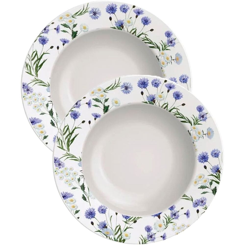 Kit Jogo Pratos Fundo Sopa 4Peças 4 Pessoas Ana Alice 23cm