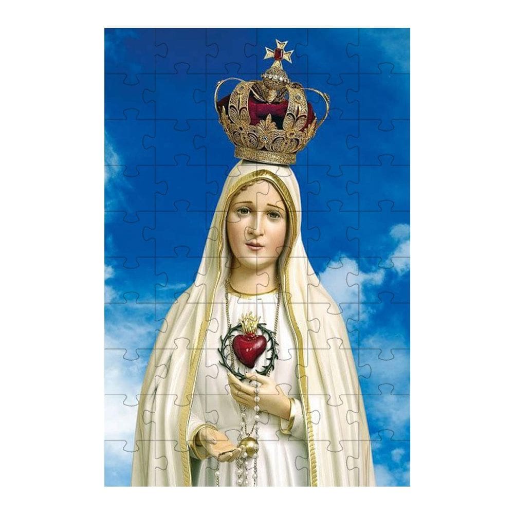 Quebra-Cabeça Nossa Senhora De Fátima De 300 Peças Em Mdf