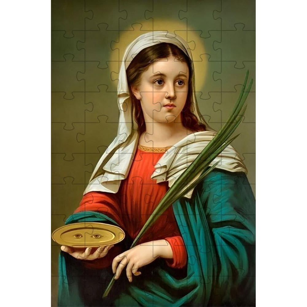 Quebra-Cabeça Religiosas De Deus Santa Luzia De 300 Peças