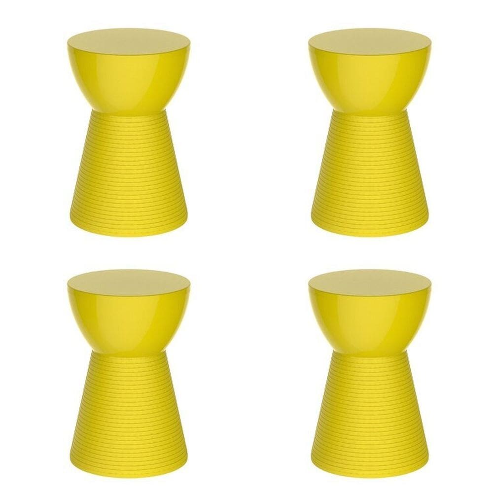 Conjunto com 4 Banquetas Sili Limão Siciliano