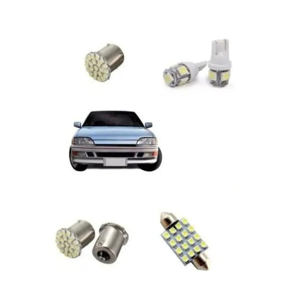 Lâmpadas Led Ford Escort Sapão Super Branca Kit Blue Lion