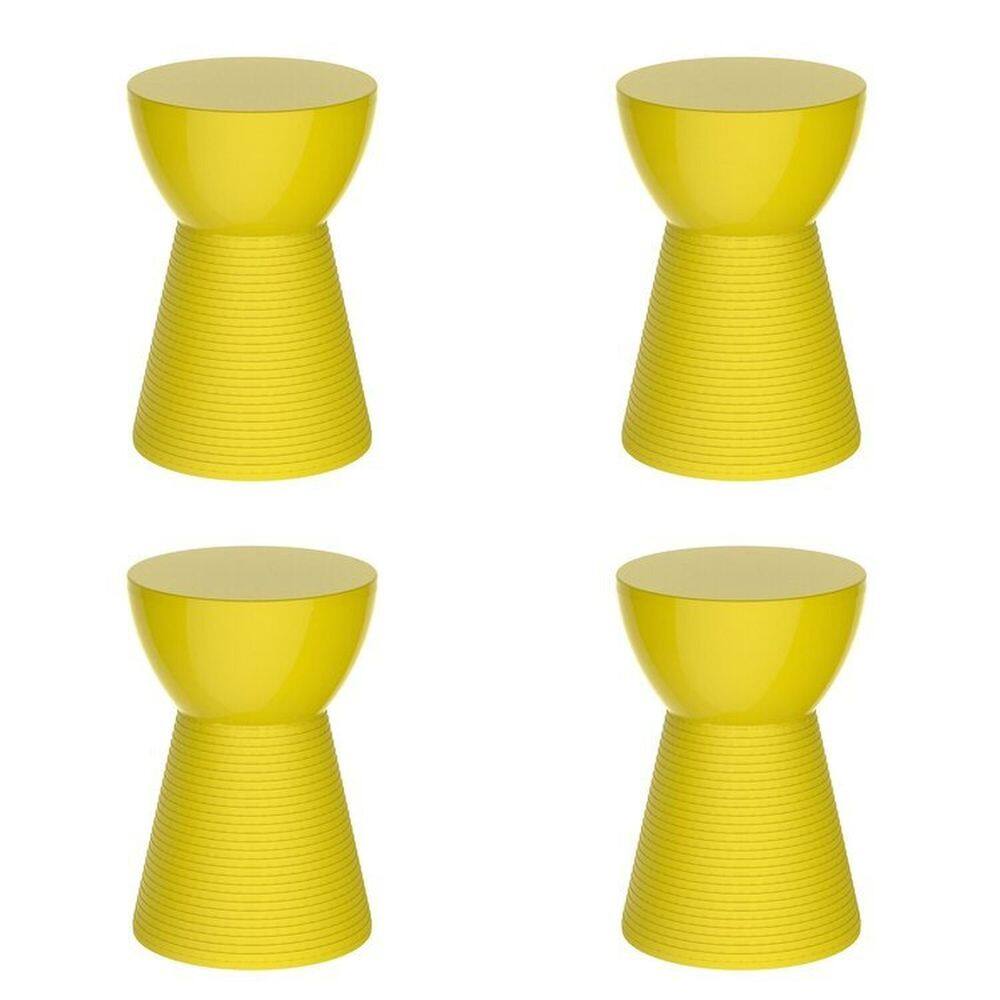 Conjunto com 6 Banquetas Sili Limão Siciliano