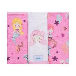 Toalha de Boca Estampada com Bordado 3 Unidades Baby Joy