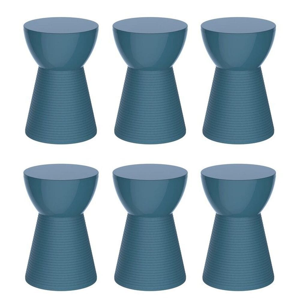 Conjunto com 6 Banquetas Sili Lazuli