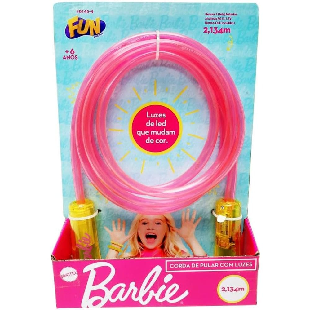 F0145-4 Barbie Corda De Pulas Com Luzes