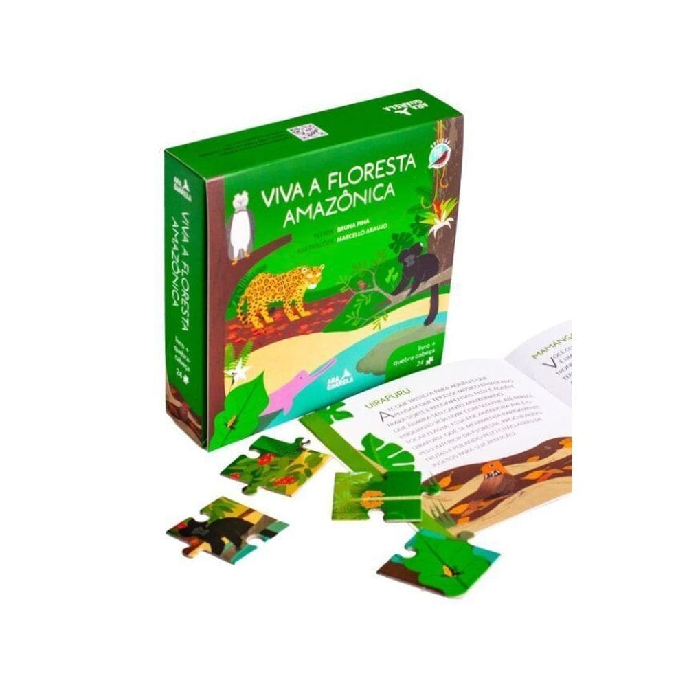 Viva a Floresta Amazônica! - Kit Livro e Quebra-Cabeça