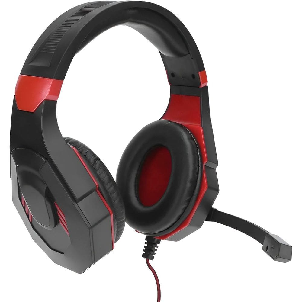 Fone De Ouvido Fio Microfone Rotativo Gamer Red Profissional