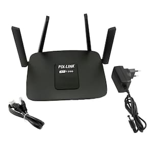 Roteador Wi-fi Wireless-AC 5G 1200Mbps 4 Antenas Pix-Link