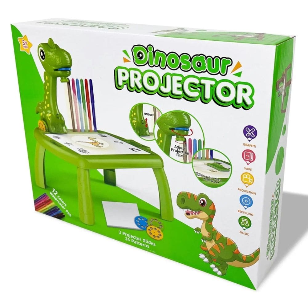 Mesa De Desenho Com Projetor Dinossauro Cx /24