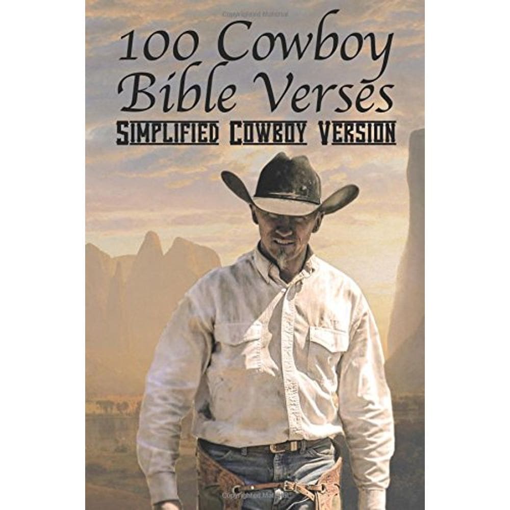 Livro 100 Versos da Bíblia do Cowboy: Versão Simplificada do Cowboy