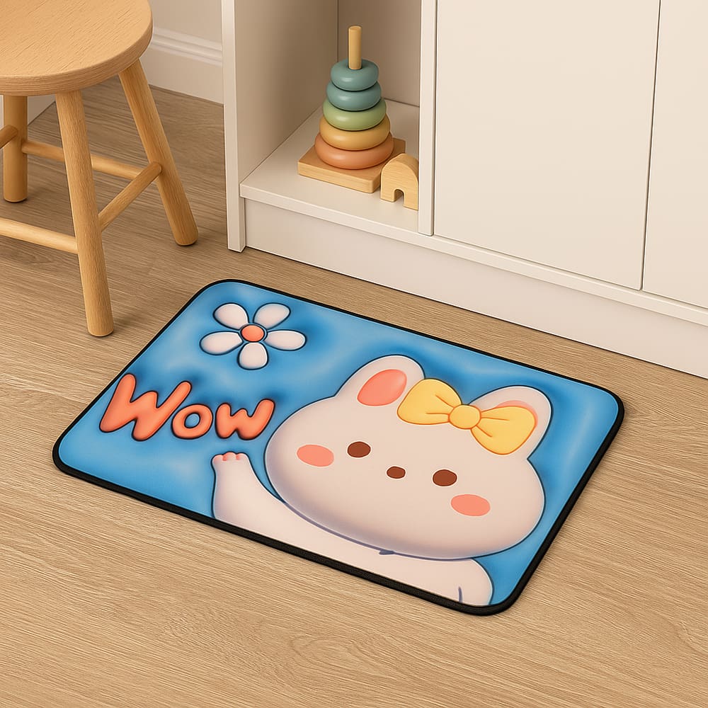 Tapete Infantil Emborrachado E Antiderrapante 38x58cm - Lindinha