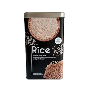 Pote Metal Porta Alimentos com Tampa Fechamento Hermético - Arroz - 1kg