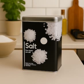 Pote Metal Porta Alimentos com Tampa Fechamento Hermético - Sal - 1kg