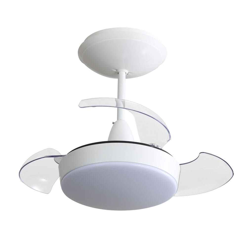 Ventilador De Teto Aliseu Retrátil Pro - Branco - Com Controle Remoto - Diâmetro Aberto 56.4