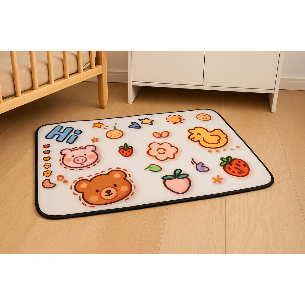 Tapete Infantil Emborrachado E Antiderrapante 38x58cm - Docinho