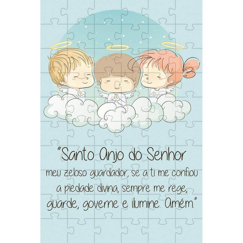 Quebra-Cabeças Infantil Anjo Da Guarda 60 Peças Educativo E