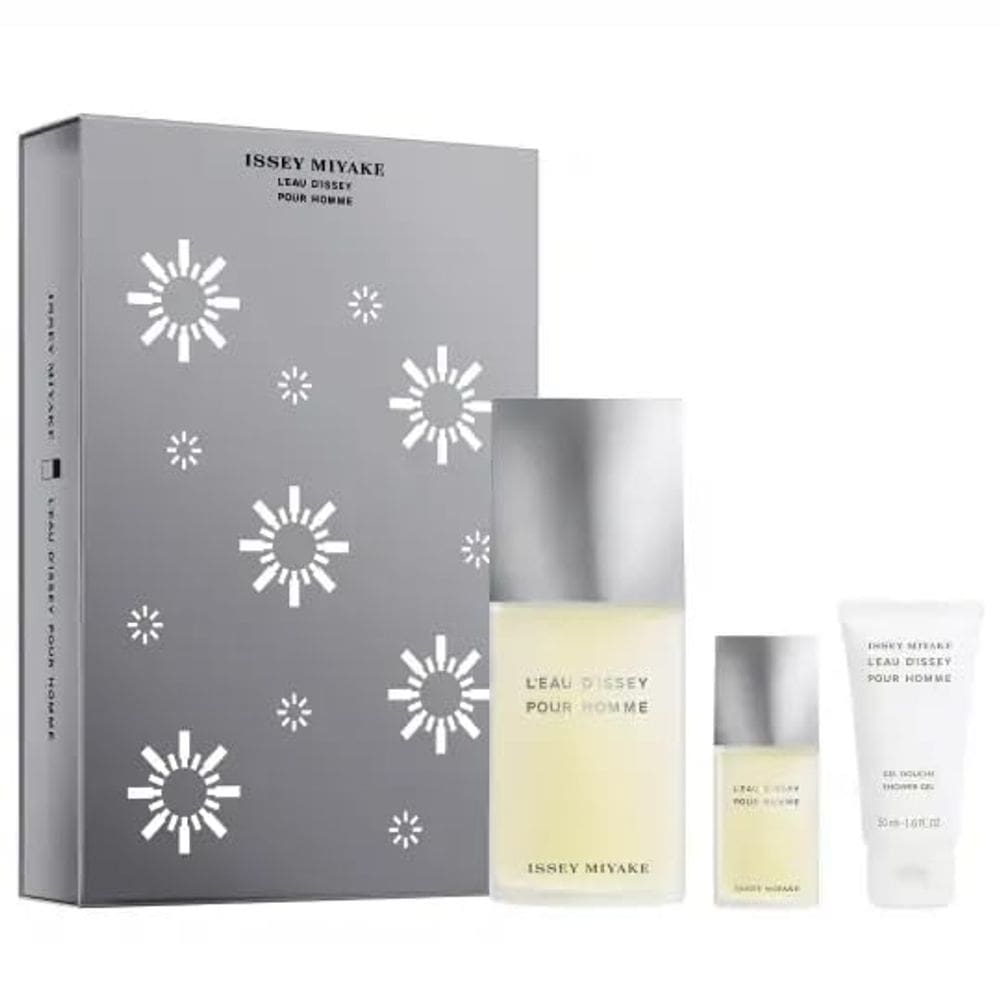 Conjunto de 3 peças de perfume Issey Miyake L`eau d`Issey Po