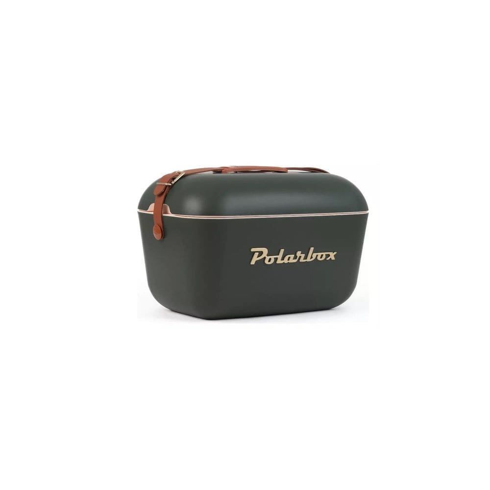 Bolsa Térmica Cooler Retrô Com Alça Em Couro 20 Litros - Floresta Dourado